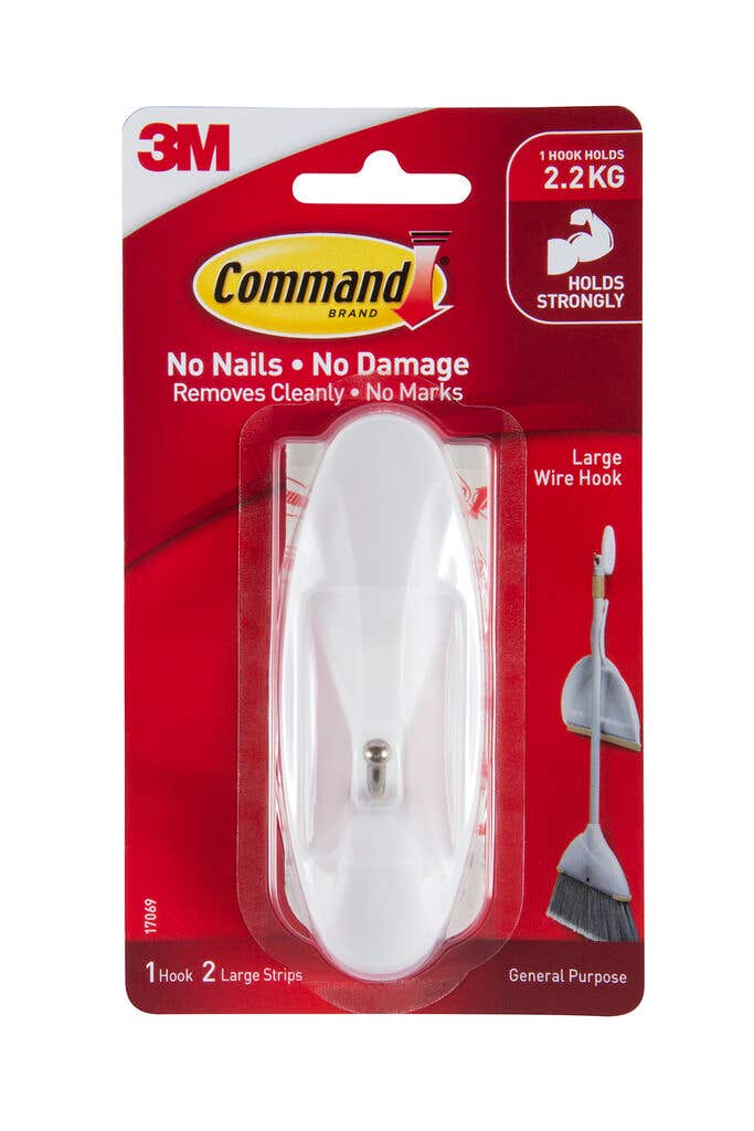 Command Wire Hook Large - 1 Pack