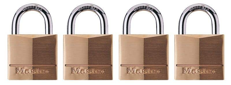 Master Lock Padlock 40mm - 4 Pack