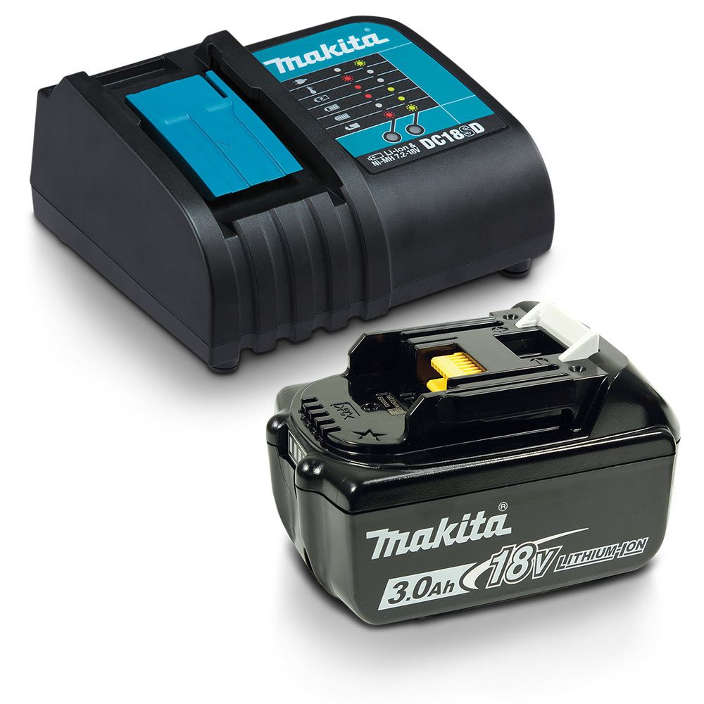 Makita Standard Battery Charger with 3.0Ah Battery