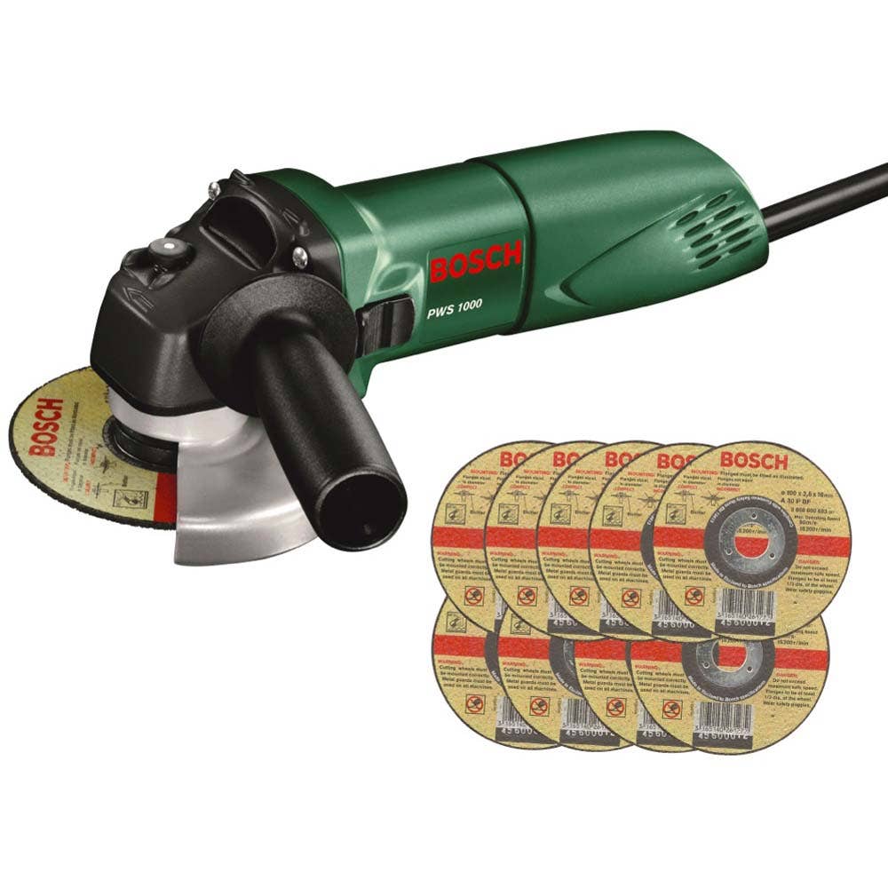 Bosch 670W Angle Grinder with Grinding Discs