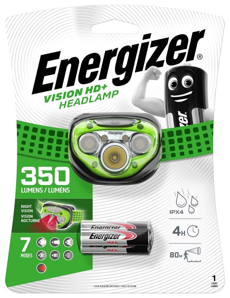 Energizer Vision HD + Headlamp 350 Lumens