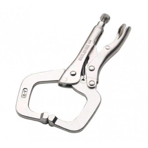 Eclipse Locking C Clamp With Regular Tips 150mm