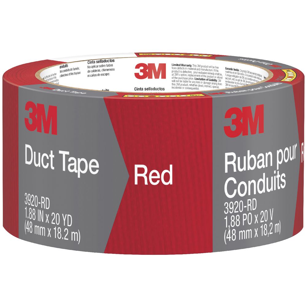 3M Cloth Duct Tape Red 48mm x 18.2m