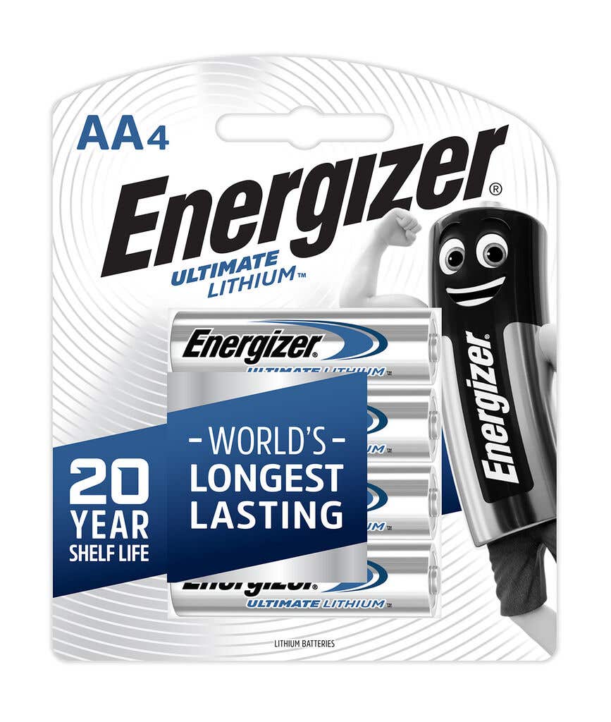 Energizer Aa 1.5V Lithium Battery - 4 Pack