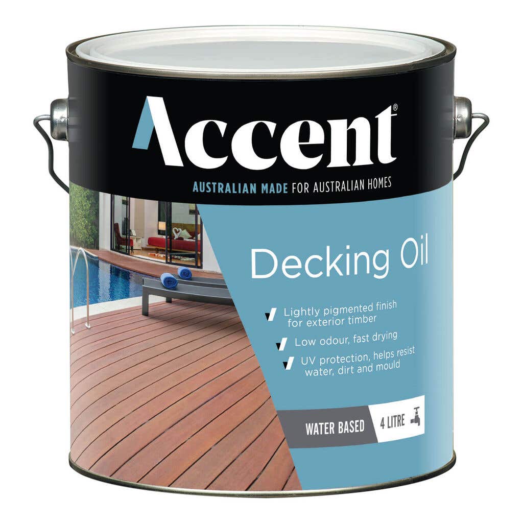 Accent Water Based Decking Oil Jarrah 4L