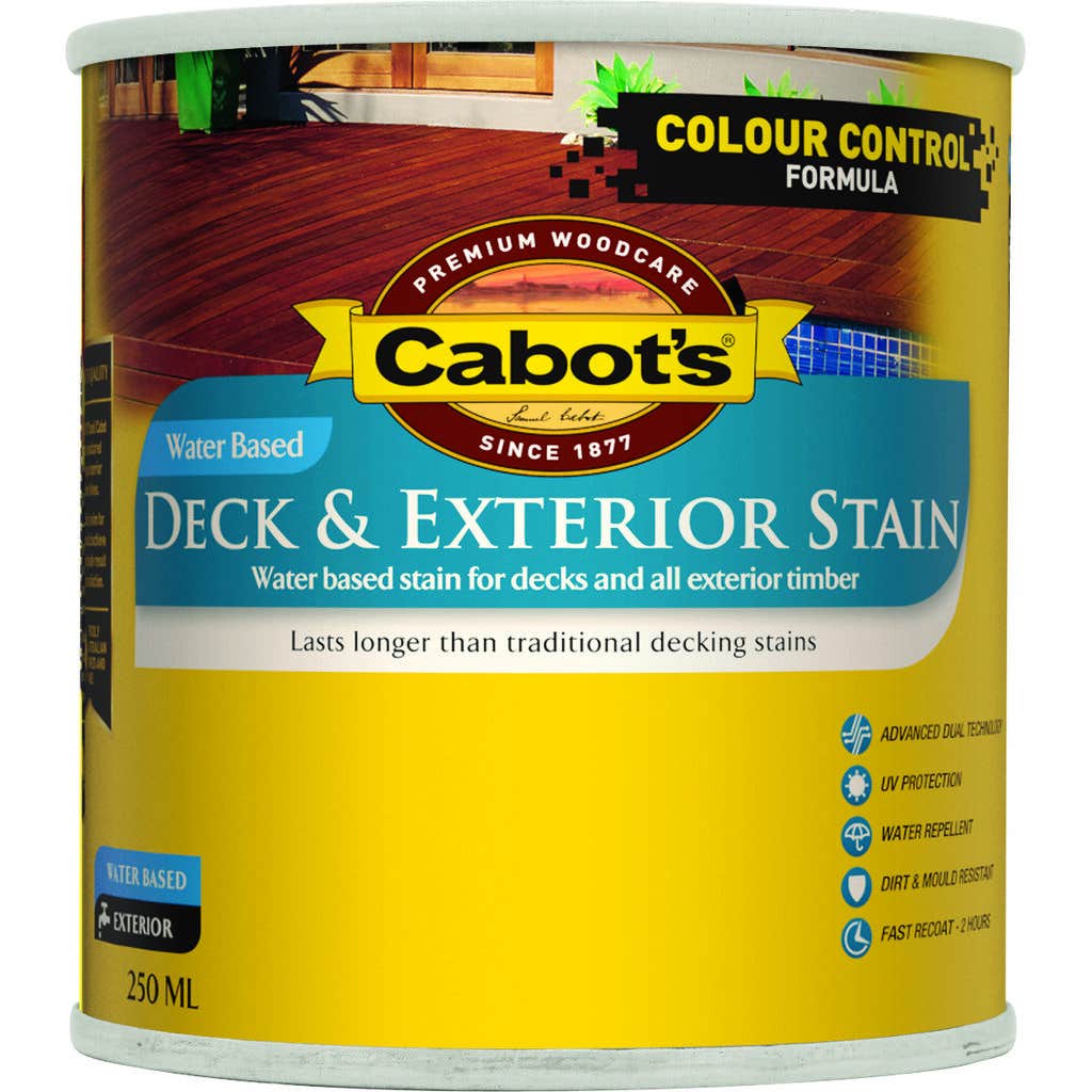 Cabot's Deck & Exterior Stain Water Based Merbau 250ml