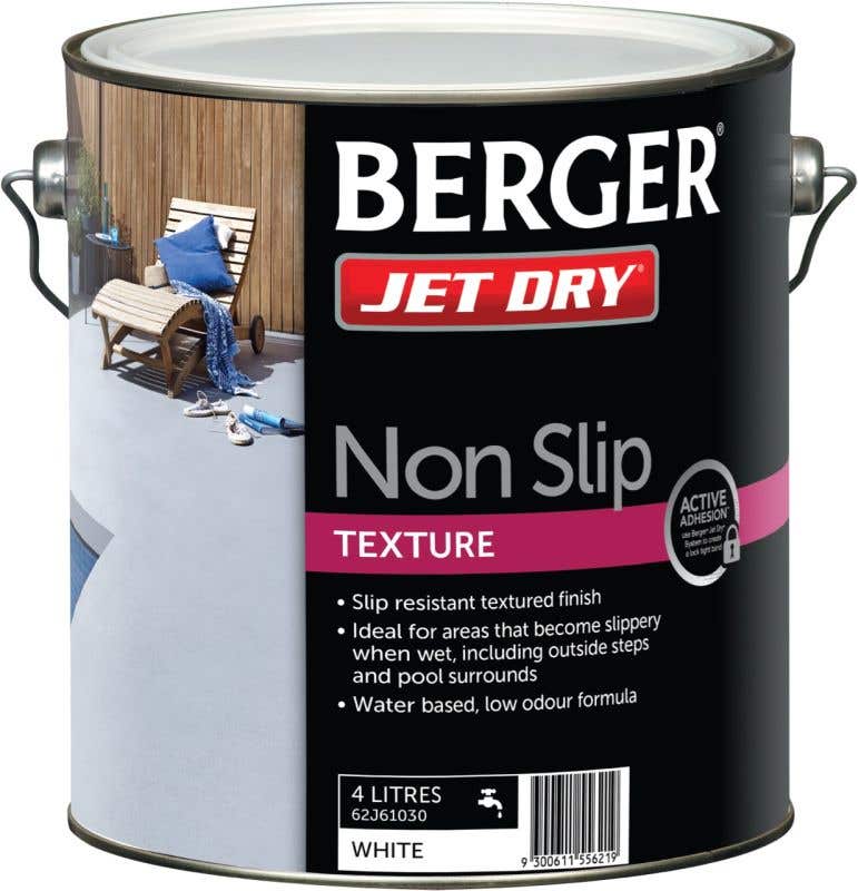Berger Jet Dry Non Slip Text 4L White