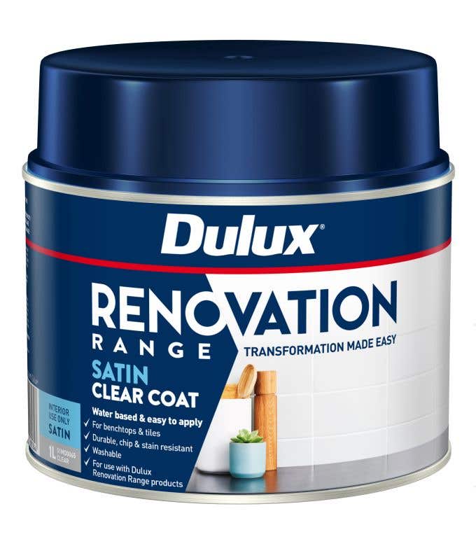 Dulux Renovation Range Clear Coat Satin 1L