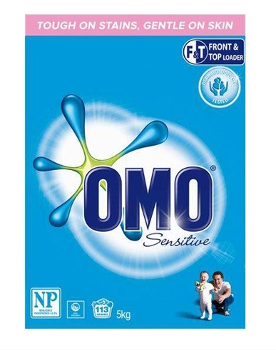 Omo Concentrate 5kg Front & Top Loader Sensitive Laundry Powder