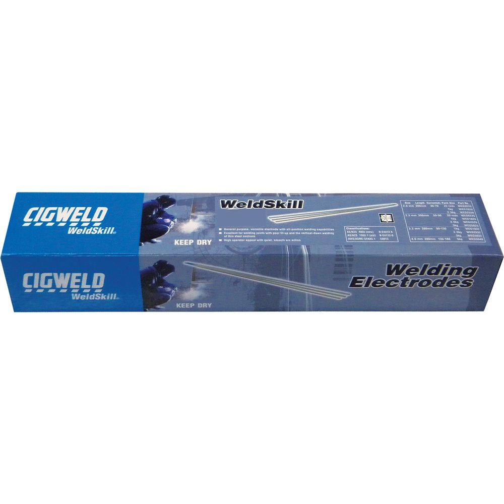 Cigweld Weldskill 2.5mm 1Kg General Purpose Welding Electrodes Weg1025