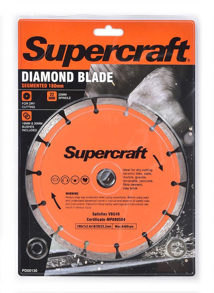 Supercraft Segmented Diamond Blade 180mm
