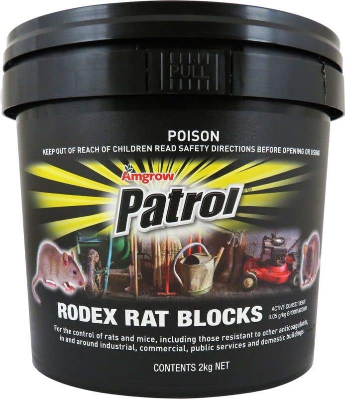 Amgrow Patrol Rodex Rat Blocks 80x25g