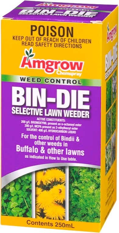 Amgrow Bin-Die Selective Lawn Weeder Concentrate 250mL