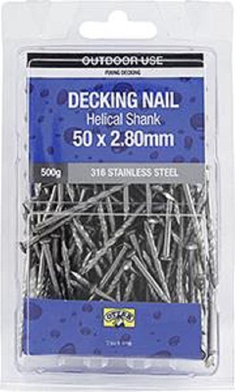 Otter Nail Titadeck Helical 316 Stainless Steel 50x2.80mm (500G)