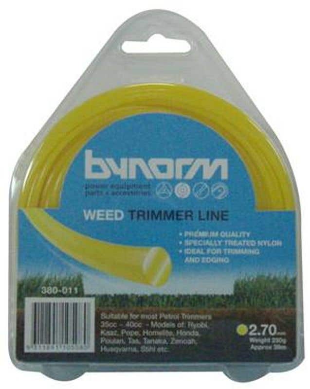 Bynorm Round Trimmer Line Yellow 2.7mm 250g