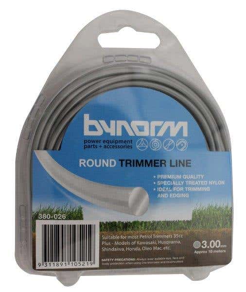 Bynorm Round Trimmer Line Grey 3.0mm X 10M