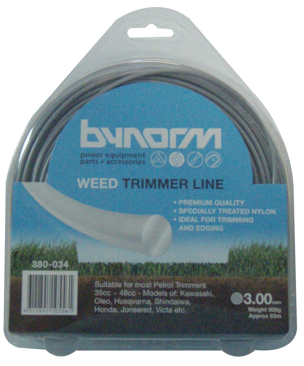 Bynorm Round Trimmer Line Grey 3.0mm 500g