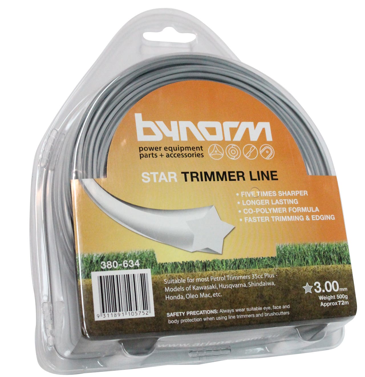 Bynorm Star Trimmer Line Grey 3.0mm 500g