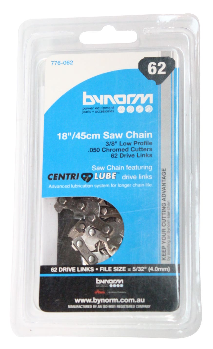 Bynorm Chainsaw Chain 3/8" Low Profile 62 Drive Links