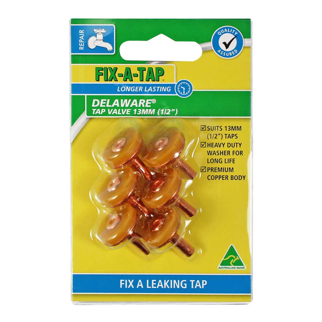 FIX-A-TAP Delaware Tap Valve 13mm 6 Pack
