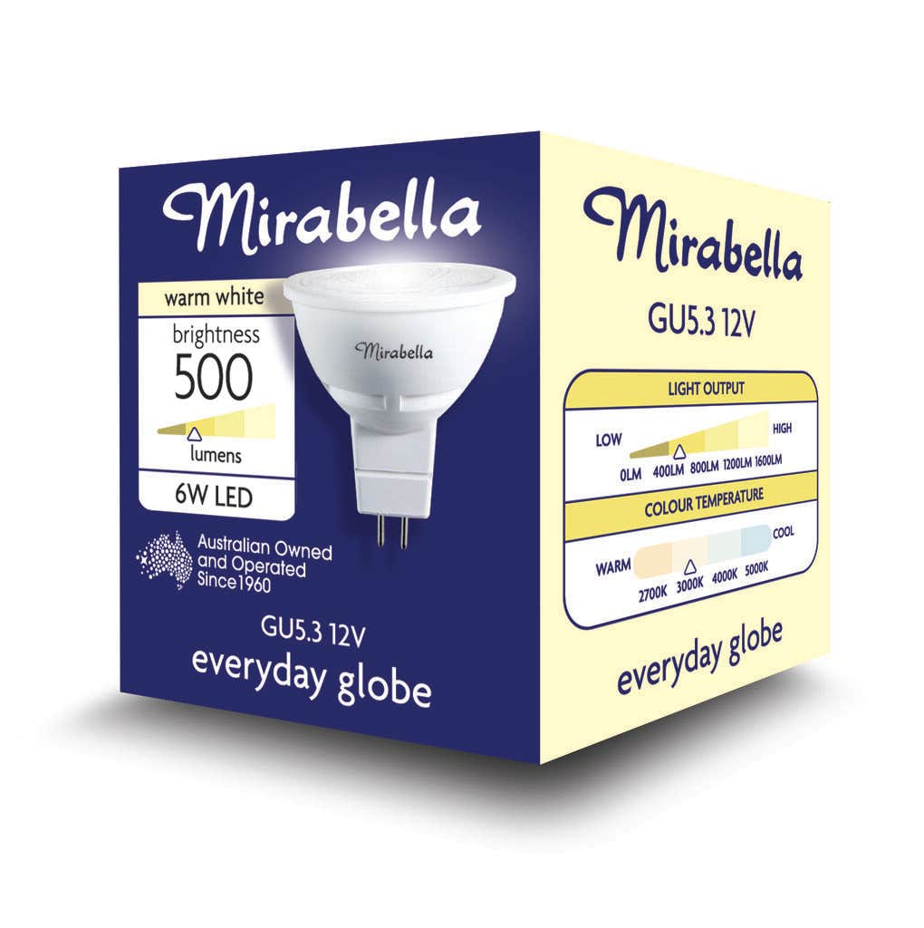 Mirabella LED Downlight GU5.3 6W Warm White
