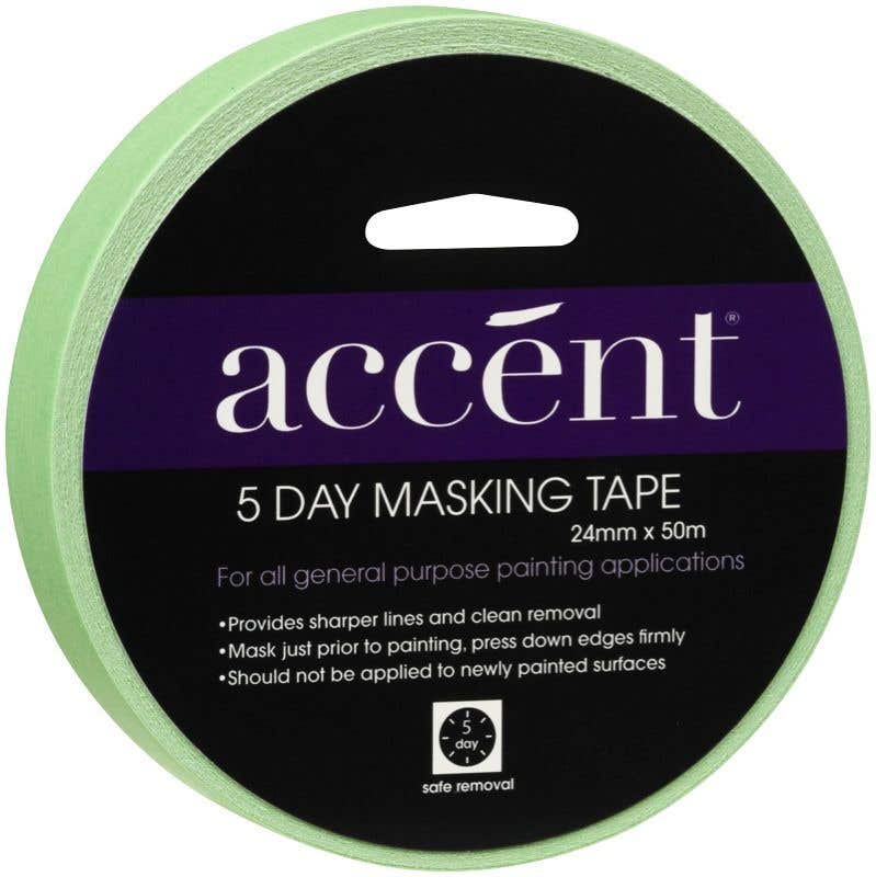 Accent® 5 Day Masking Tape 24mm x 50m