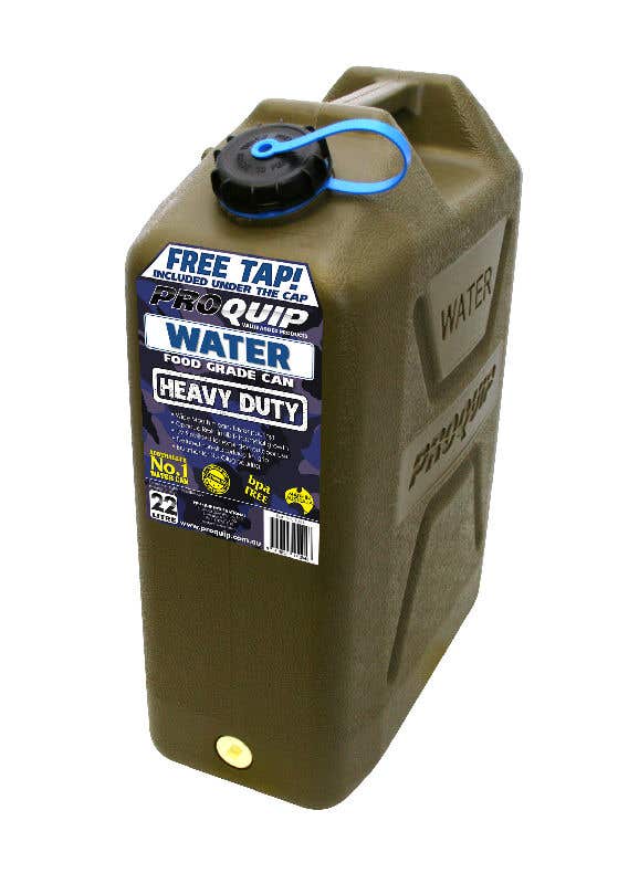 Pro Quip 22 Litre Heavy Duty Water Can - Olive Green