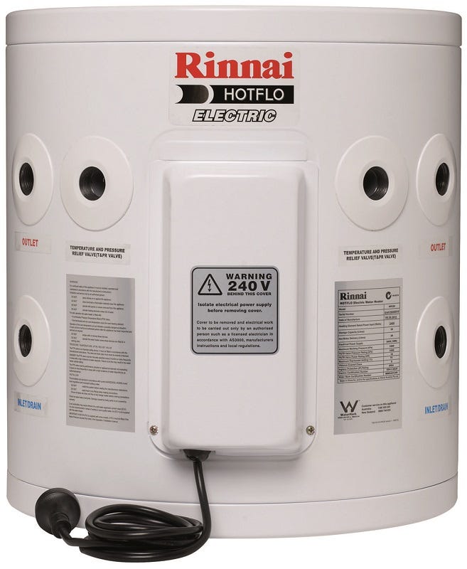 Rinnai Hotflo 25L 2.4kW Single Element Hard Hotwater Electric Tank