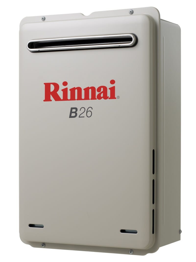 Rinnai Continuous Hot Water System Preset 50C NG B26