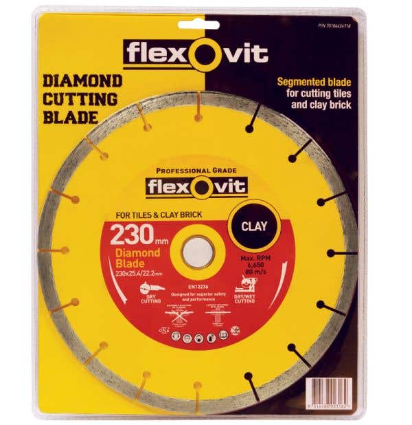 Flexovit Diamond Blade Tile/Brick 230mm