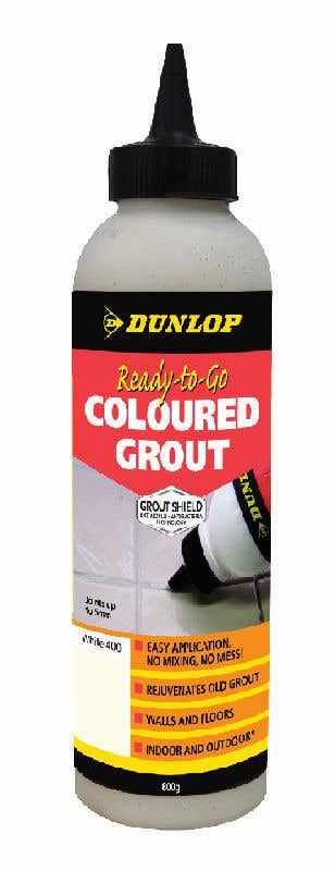 Dunlop Ready-To-Go Coloured Grout White 800g
