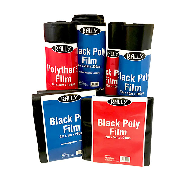 Black Poly Prepacks Film - 2m x 10m x 100um (3.9kg)