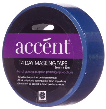 Accent® 14 Day Masking Tape 36mm x 50m