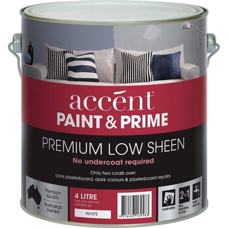Accent Prime And Paint Interior Low Sheen White