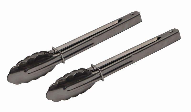 Grillman Stainless Steel Small Tongs - 2 Pack