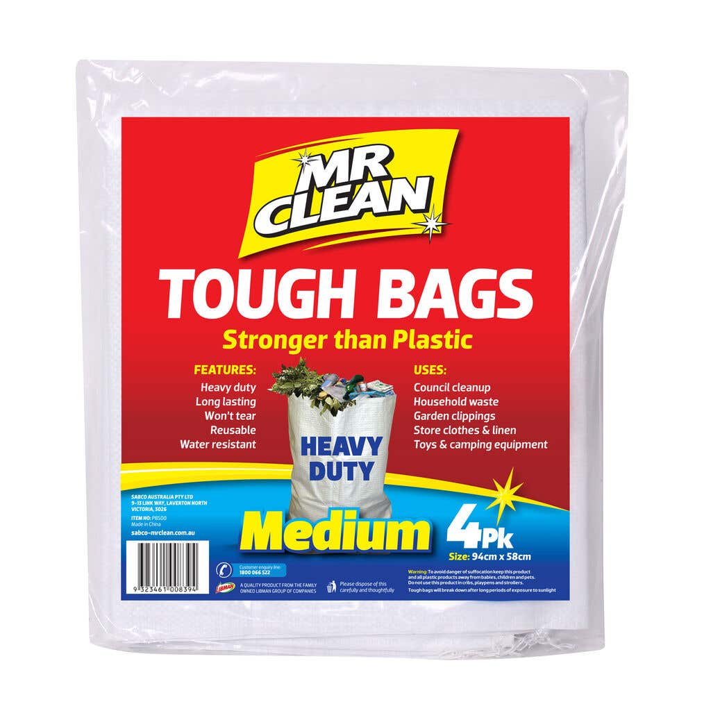 Mr Clean Tough Bag Medium - 4 Pack