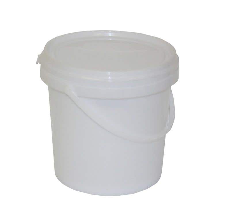 Queen White Bucket With Lid