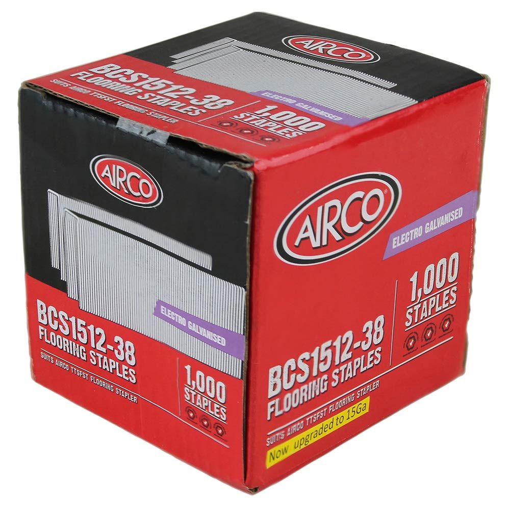 Airco Flooring Staple - 38 X 12.7mm - 1,000 Box