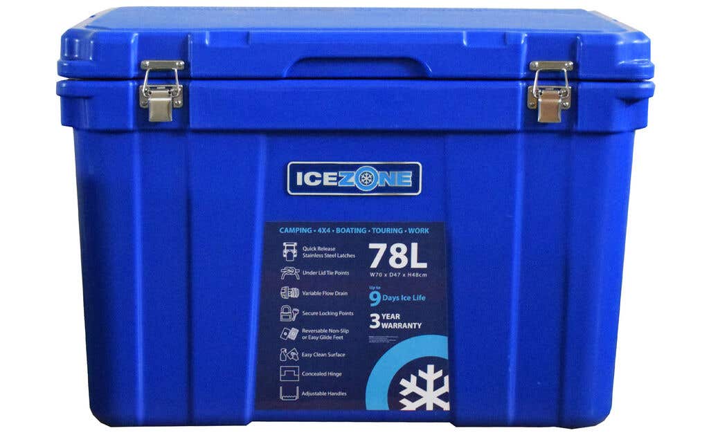 Icezone Performance Cooler Blue 78L