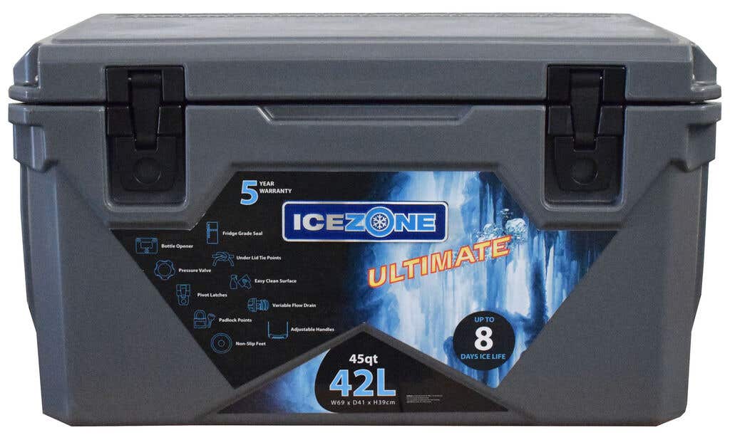 Icezone Ultimate Cooler Grey 42L