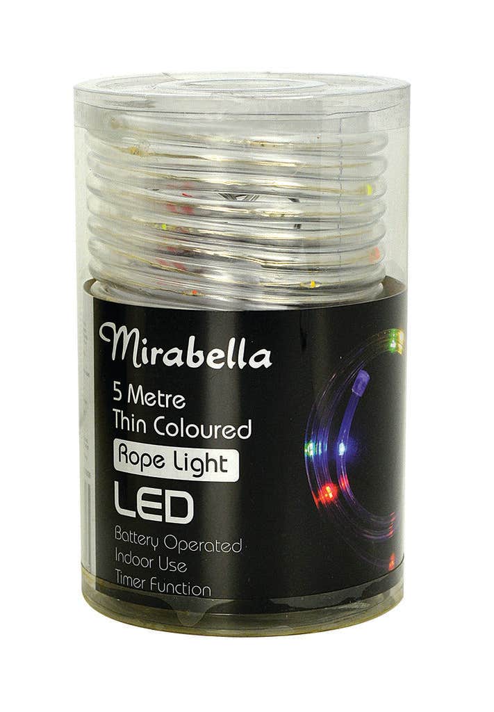 Mirabella Christmas Rope Light Multi Colour LED 5M