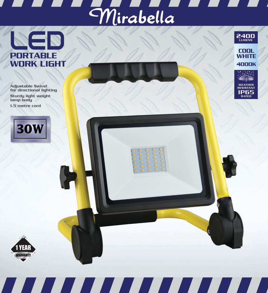 Mirabella Portable LED Worklight 30W