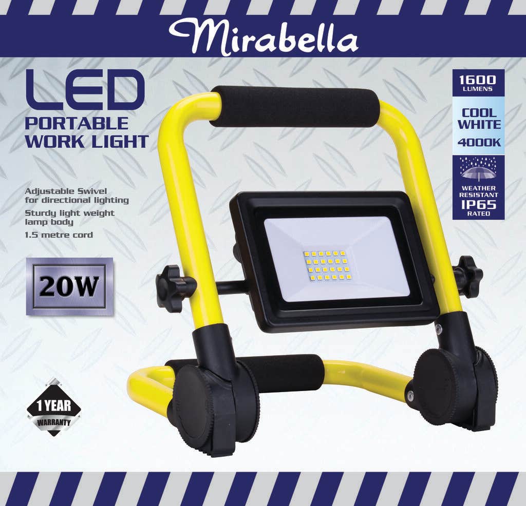 Mirabella Portable LED Worklight 20W