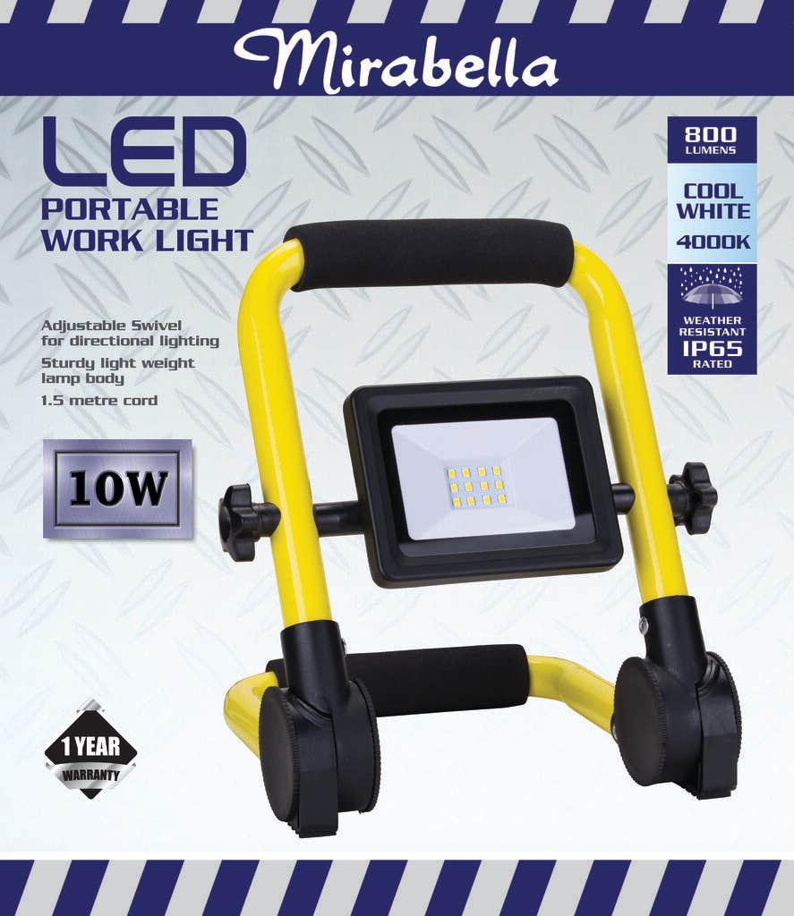 Mirabella Portable LED Worklight 10W