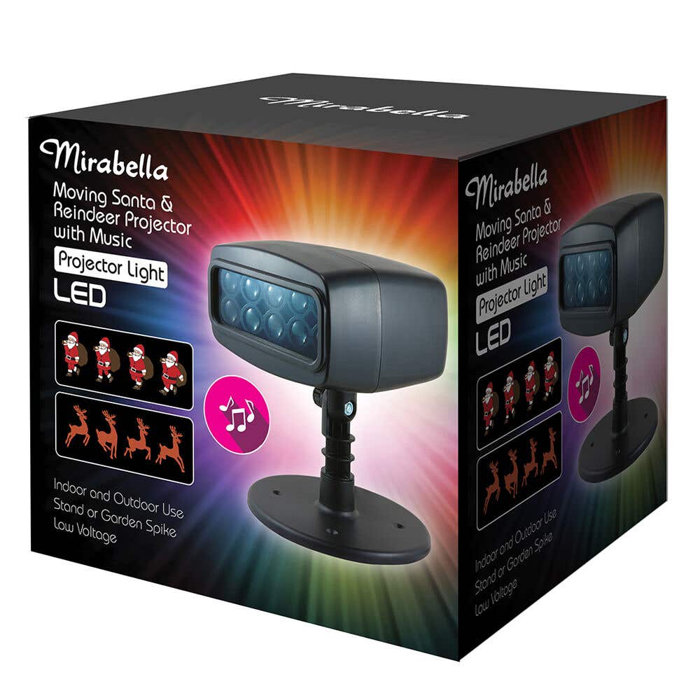 Mirabella Christmas Projector Moving LED with Music