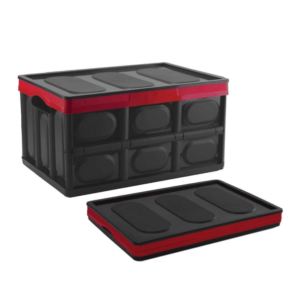 Buy Right Collapsible Storage Box Black/Red 20L