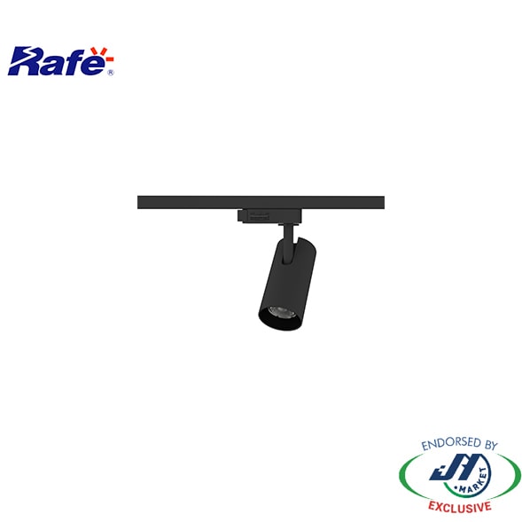 Rafe 40W 3000k Warm White Dimmable LED Track Light in Black