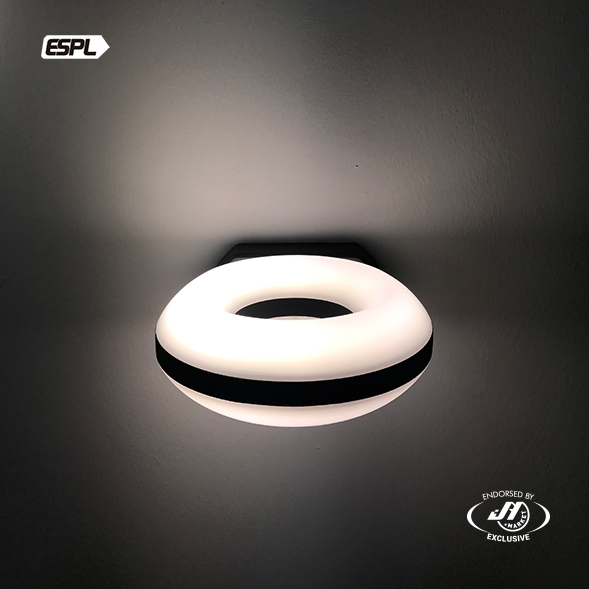 ESPL 13W 4000k Neutral White Donut Outdoor LED Wall Light