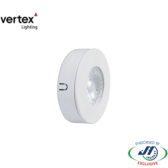 Vertex 6W 3000k Warm White LED Cabinet Downlight