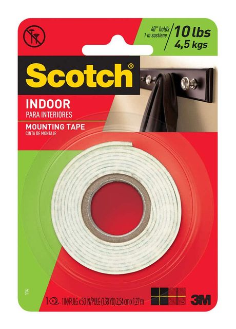 Scotch Indoor Mounting Tape 25mm x 1.27m